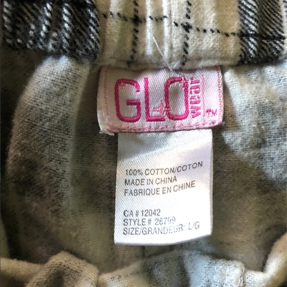 *GLO WEAR* plaid jogging pants - Picture 3 of 3